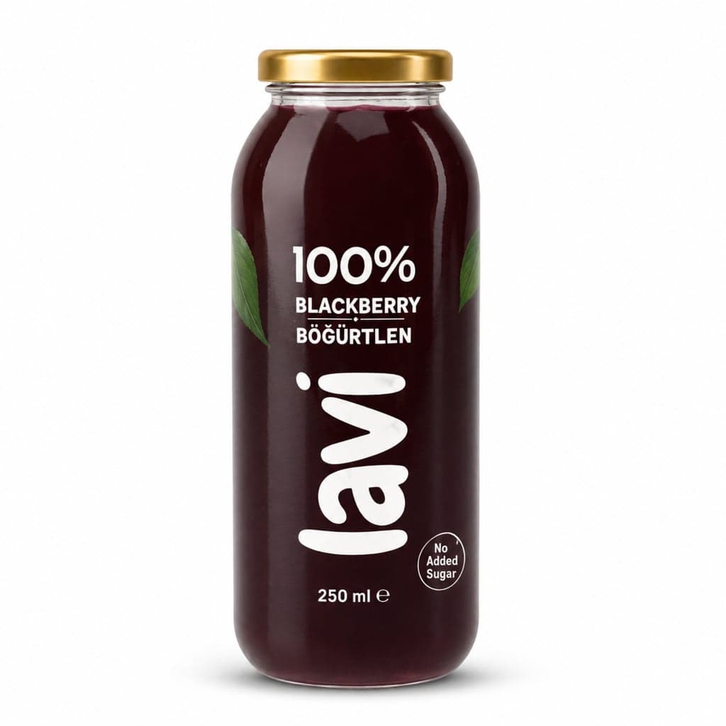 Lavi Blackberry Juice 250 ml - 100% Natural Fruit Juice - No Added Sugar - Ready-to-Drink Healthy Beverage